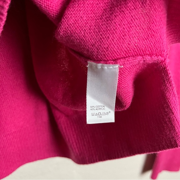 Gap Kids sz XXL (14-16) girls Cardigan Pink Longsleeve barbiecore cotton blend - Picture 5 of 11